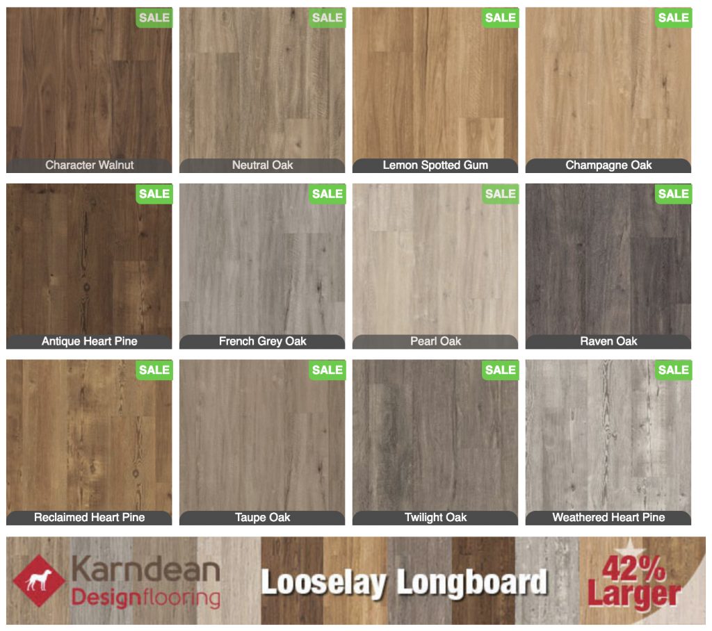 Karndean Looselay Longboard Plank Flooring on sale