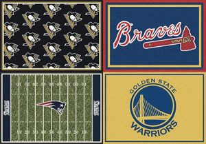 Get YOUR man cave ready! With Milliken Sports Team Rugs!